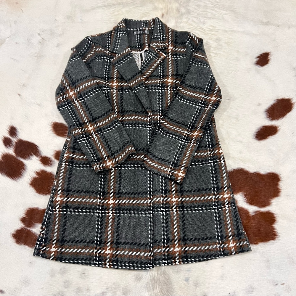 Pottery Pot • Plaid Wool Coat Blazer